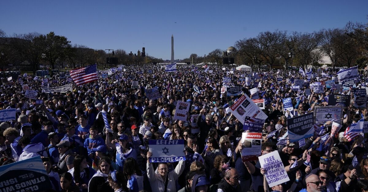 Tens of thousands rally for Israel in Washington - Al-Monitor: The ...