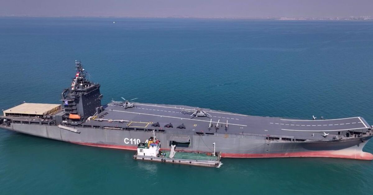 Iran’s IRGC unveils first drone carrier warship