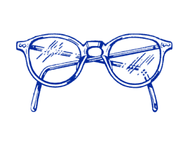 sketch of glasses